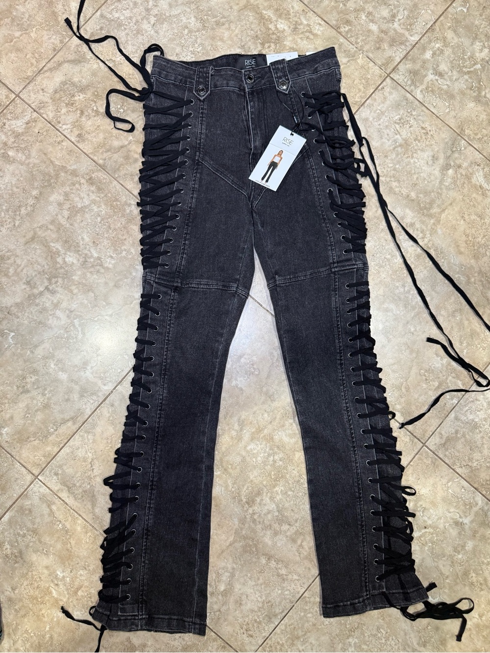 Corset Acid Wash Jeans